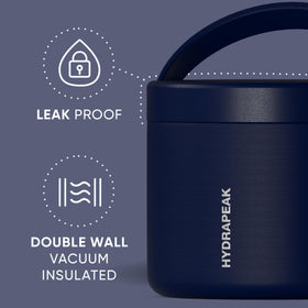 Hydrapeak leak-proof cap helps prevent spills during transport.