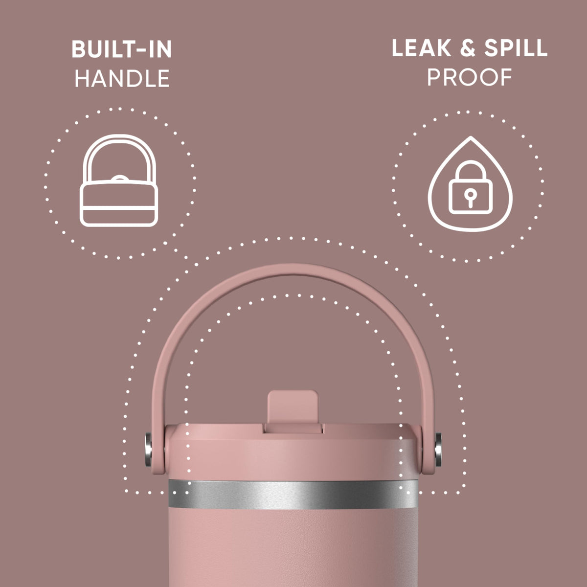 Hydrapeak Nomad 32oz tumbler features double-wall insulation to help maintain temperature.