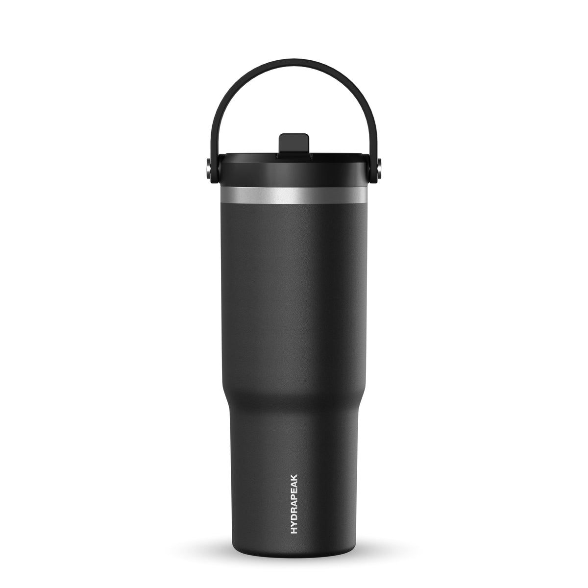 Hydrapeak Nomad 32oz tumbler with handle and straw lid, designed for all-day temperature control.