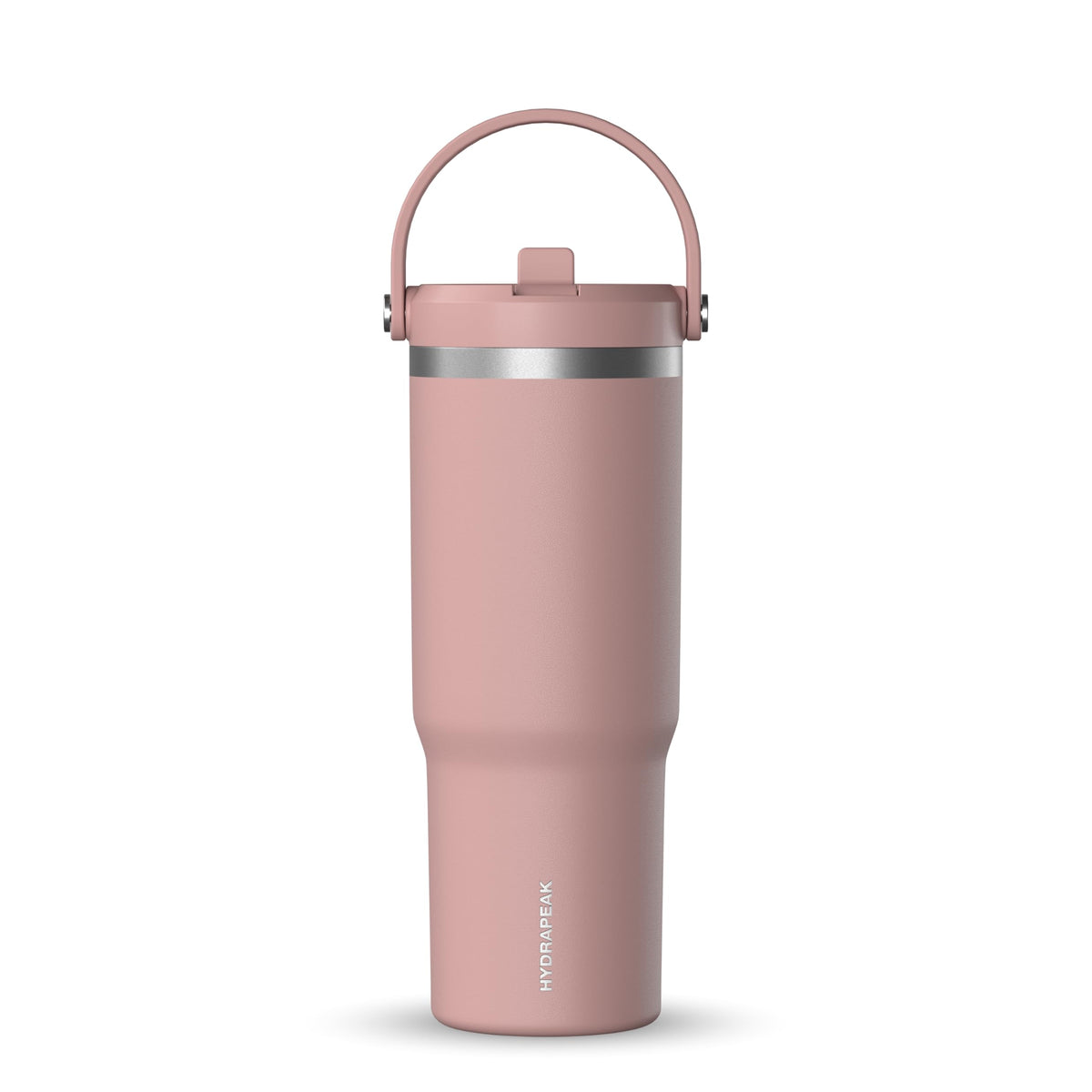 Hydrapeak Nomad 32oz tumbler with handle and straw lid for easy on-the-go drinks.
