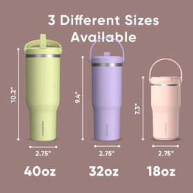Hydrapeak Nomad 32oz tumbler made from 18/8 stainless steel for durability.