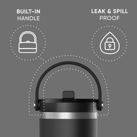 Hydrapeak Nomad leakproof lid keeps drinks secure during travel and daily errands.