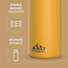 Hydrapeak sweat-proof stainless bottle stays dry during outdoor sessions
