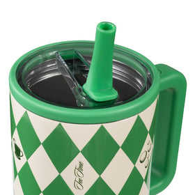 HydroJug Traveler circle flip-straw for quick sipping at desk or gym