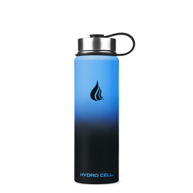 HYDRO CELL blue-black finish bottle ready for outdoor adventures.