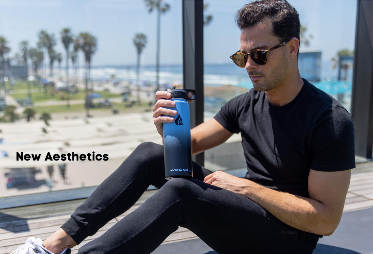 HYDRO CELL leak-proof cap bottle fits in bags without spills.
