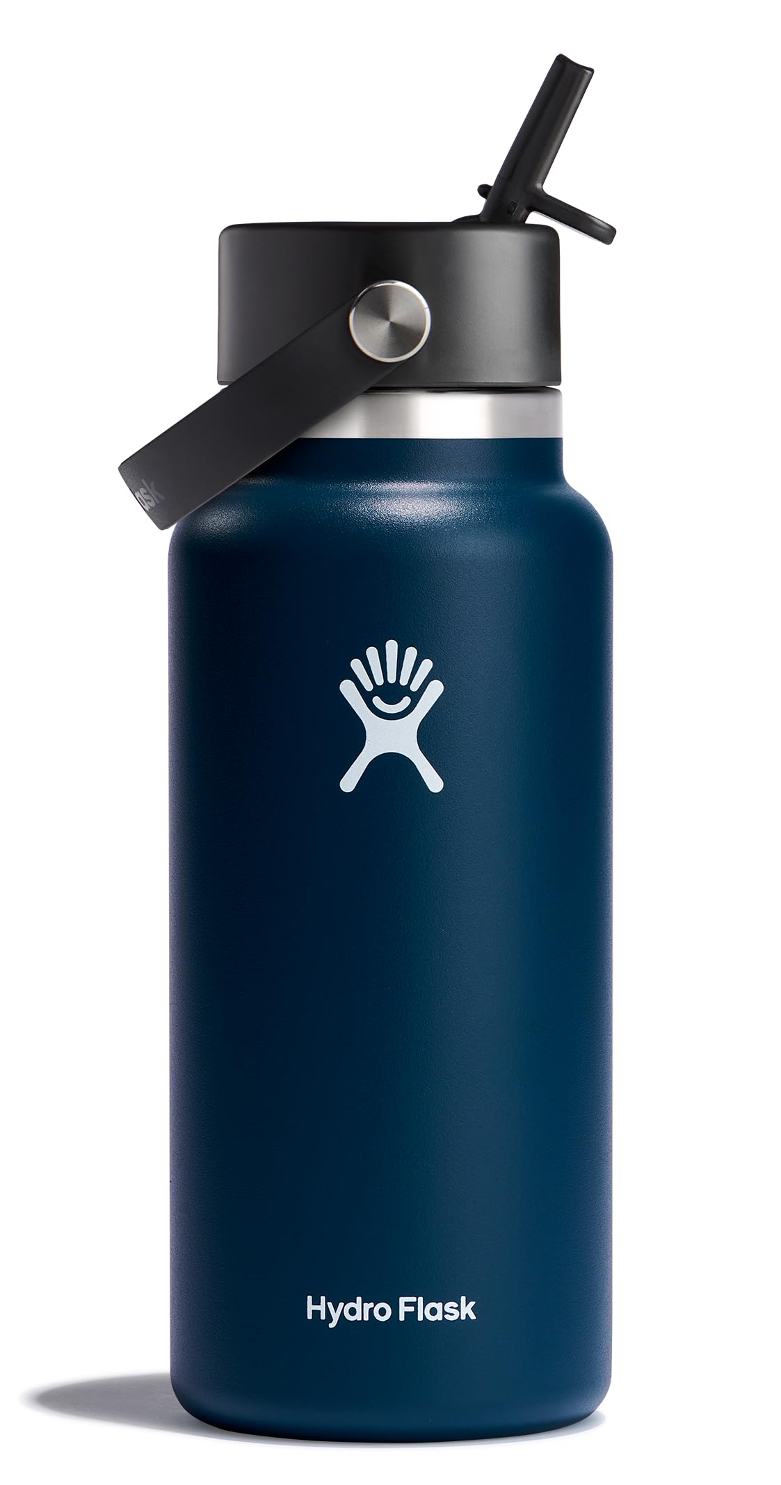 Hydro Flask 32oz Indigo Blue wide-mouth bottle for long-lasting cooling