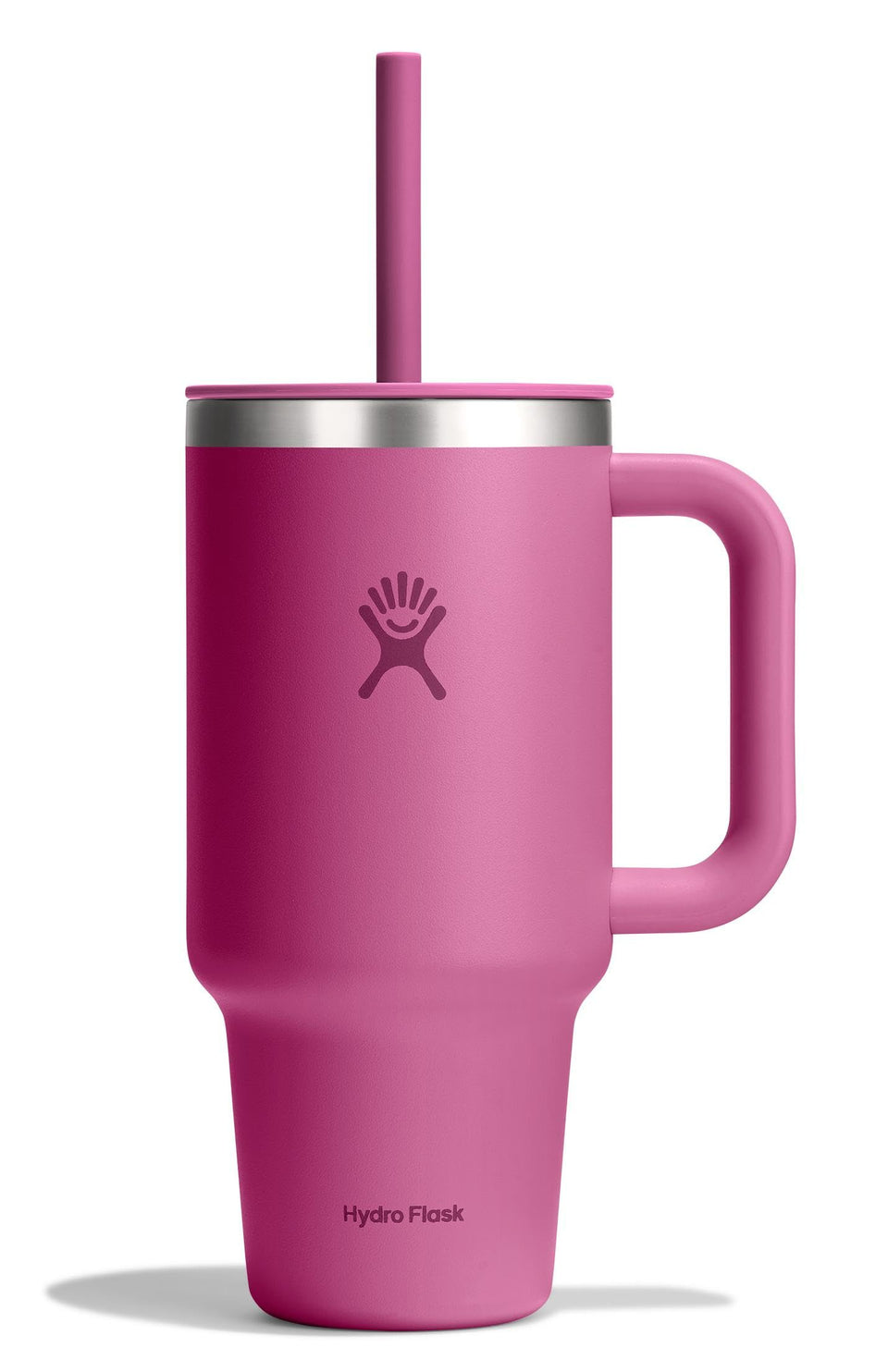 Hydro Flask 32oz Reef Tumbler with Handle for on-the-go hydration and secure grip.