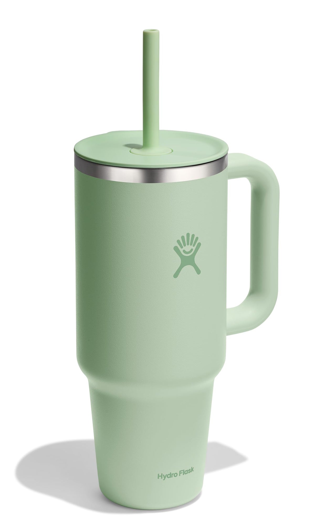 Hydro Flask 40 oz Travel Tumbler with color-matched lid and straw for style.
