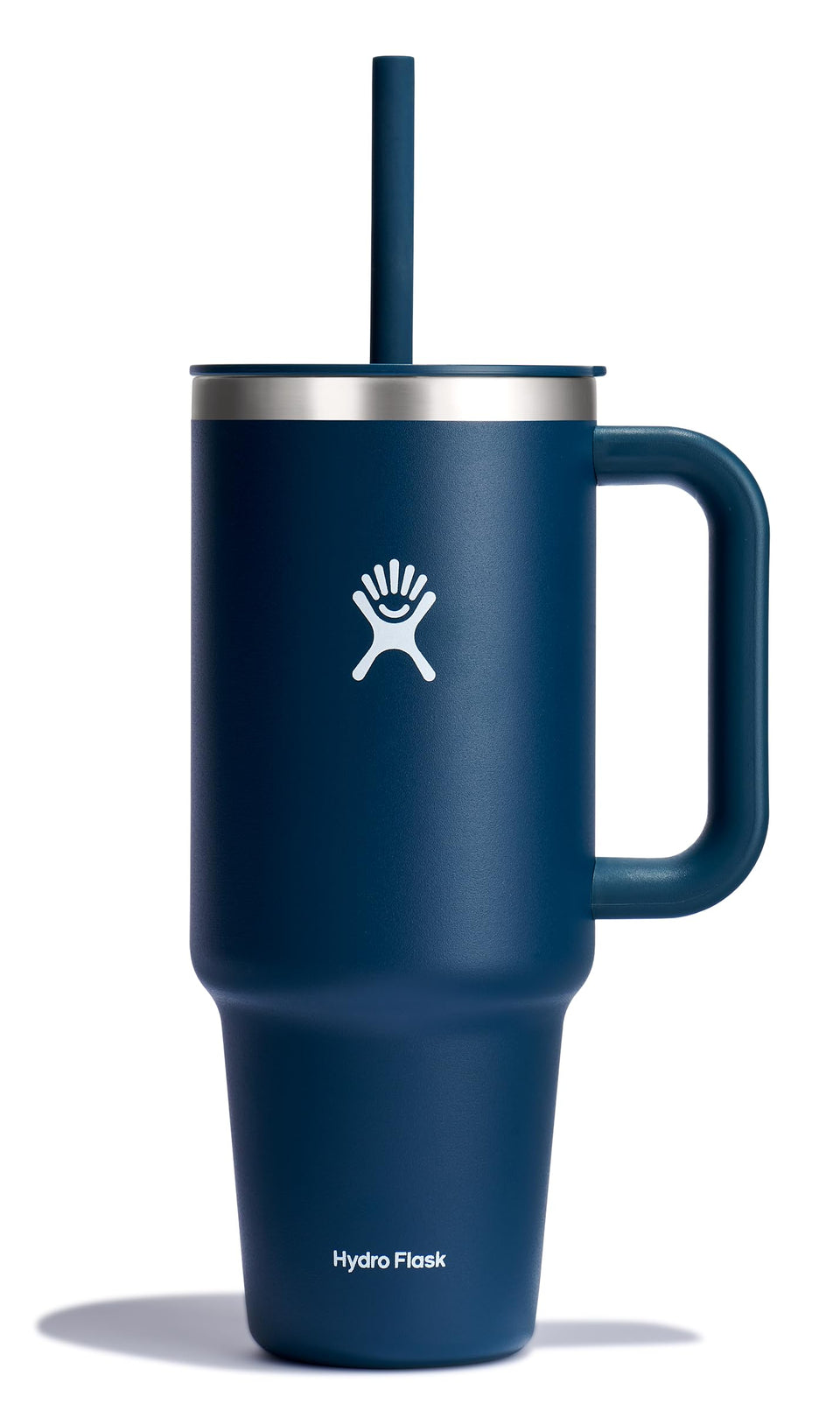 Hydro Flask 40 oz Travel Tumbler Indigo Blue with handle for on-the-go hydration