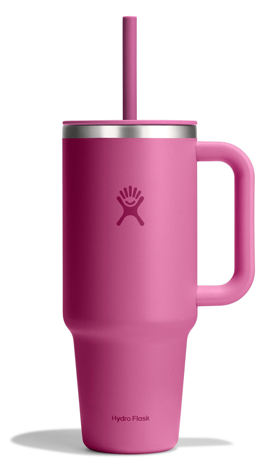 Hydro Flask 40oz Travel Tumbler with handle and lid for convenient on-the-go hydration.