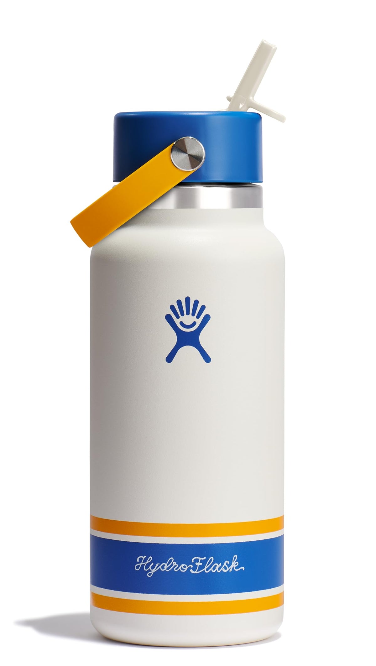 Hydro Flask Campus Ivory wide mouth bottle ready for ice and hydration on campus