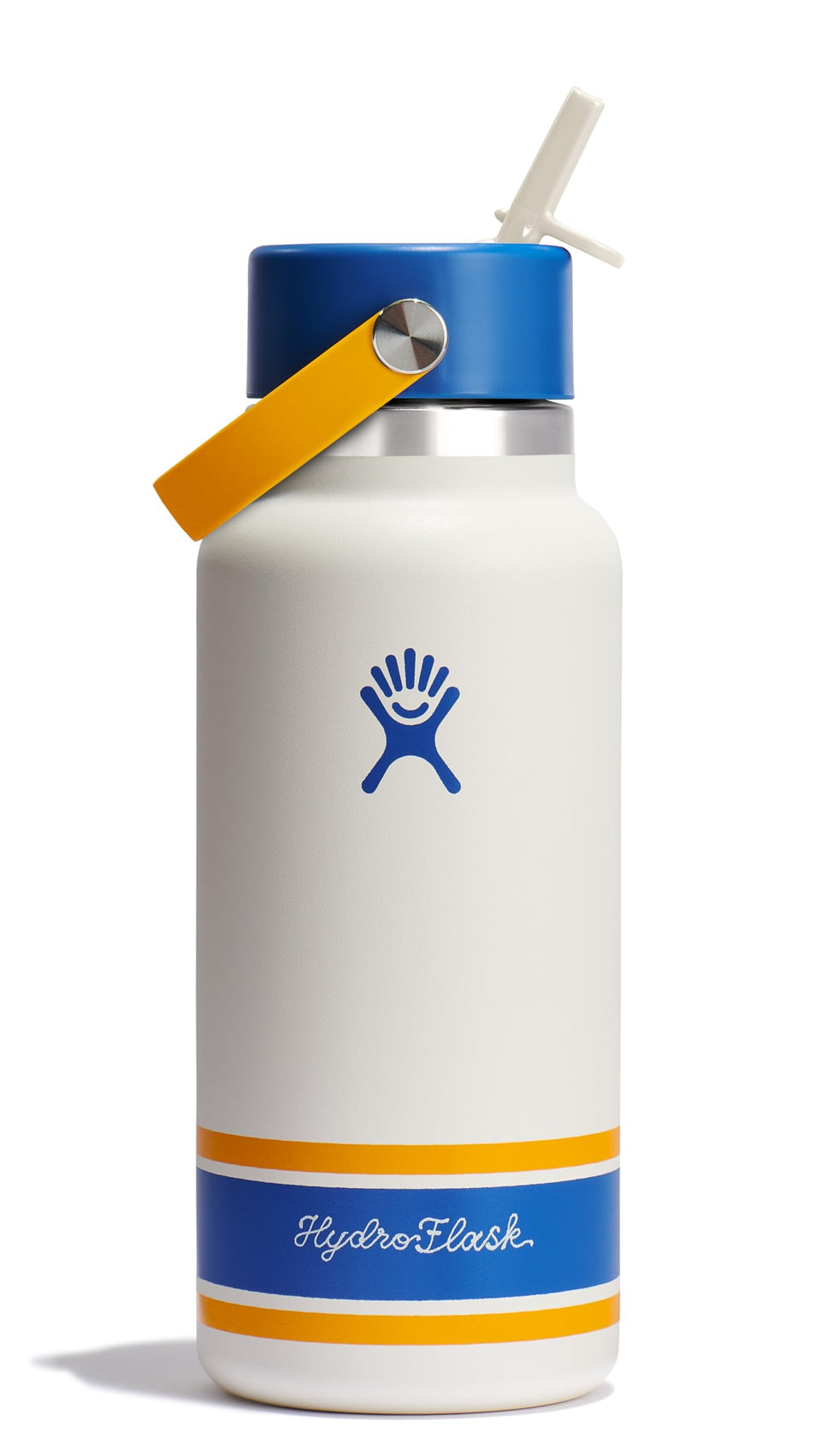 Hydro Flask Campus Ivory wide mouth bottle ready for ice and hydration on campus