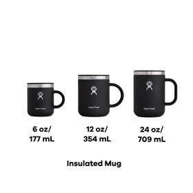 Hydro Flask Coffee Mug 12 oz tonal black on-the-go setup