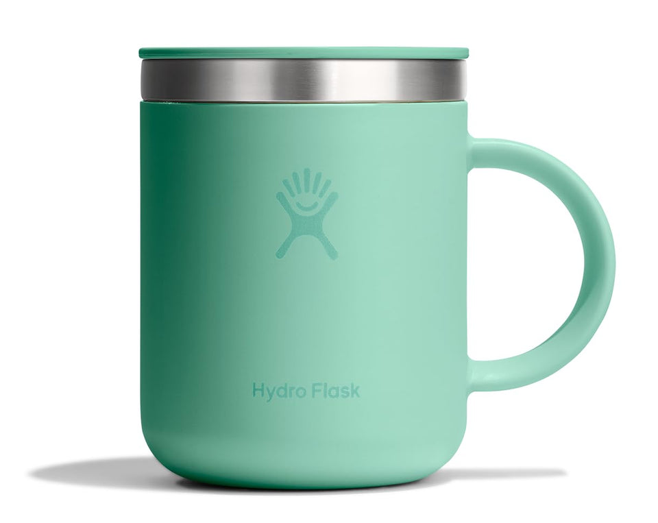 Hydro Flask coffee mug in mermaid green 12oz with insulated body for hot drinks