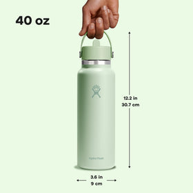 Hydro Flask color-matched lid in Aloe Green for cohesive style.