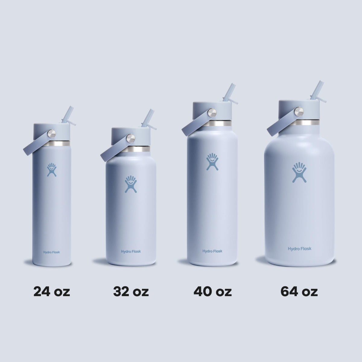 Hydro Flask bottle with dishwasher-safe label for easy cleaning and maintenance.