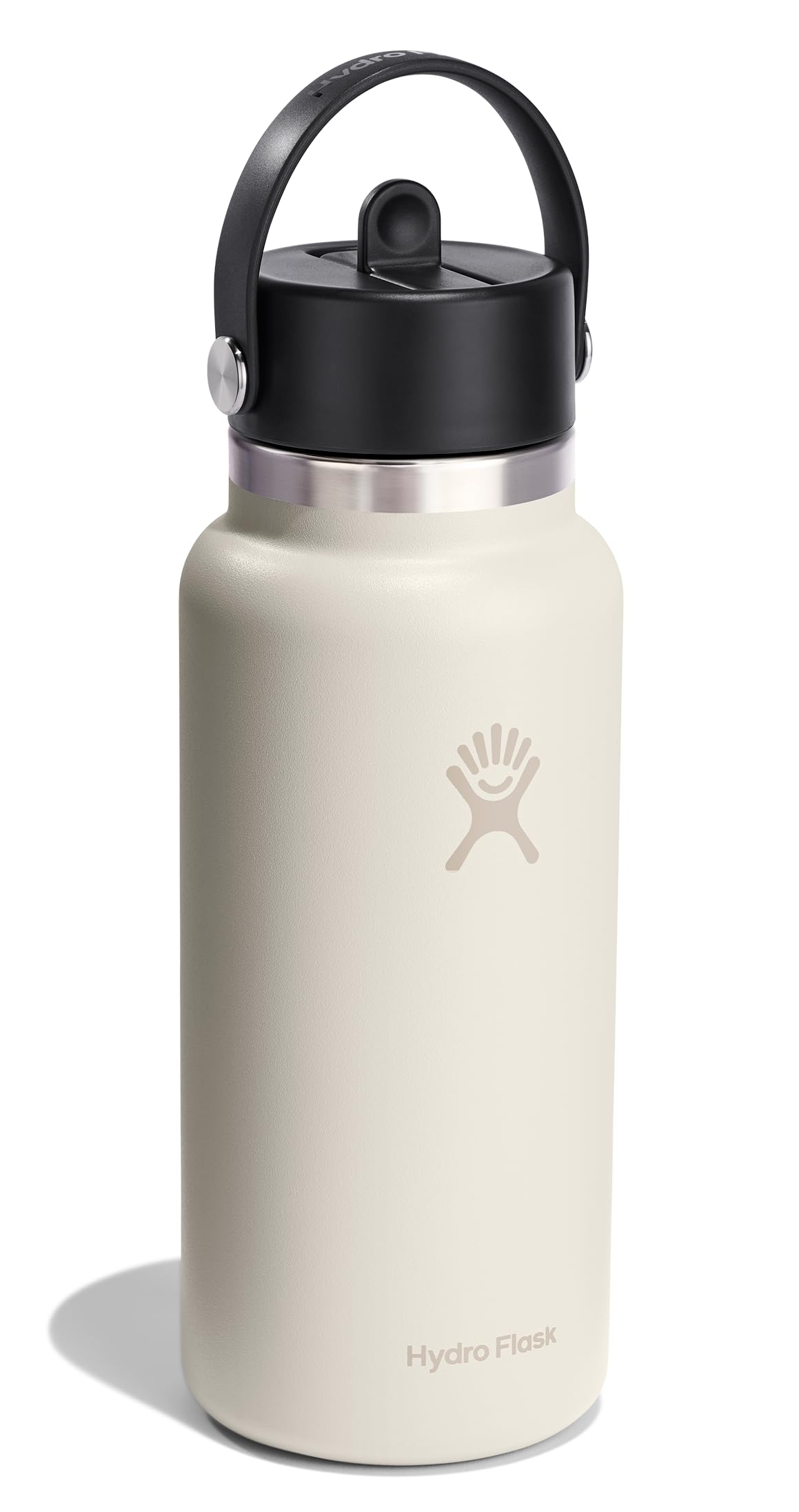 Close-up of Hydro Flask Flex Straw Cap showing a secure leakproof seal.