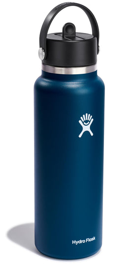 Close-up of Hydro Flask flex straw cap showing leakproof design for travel hydration.