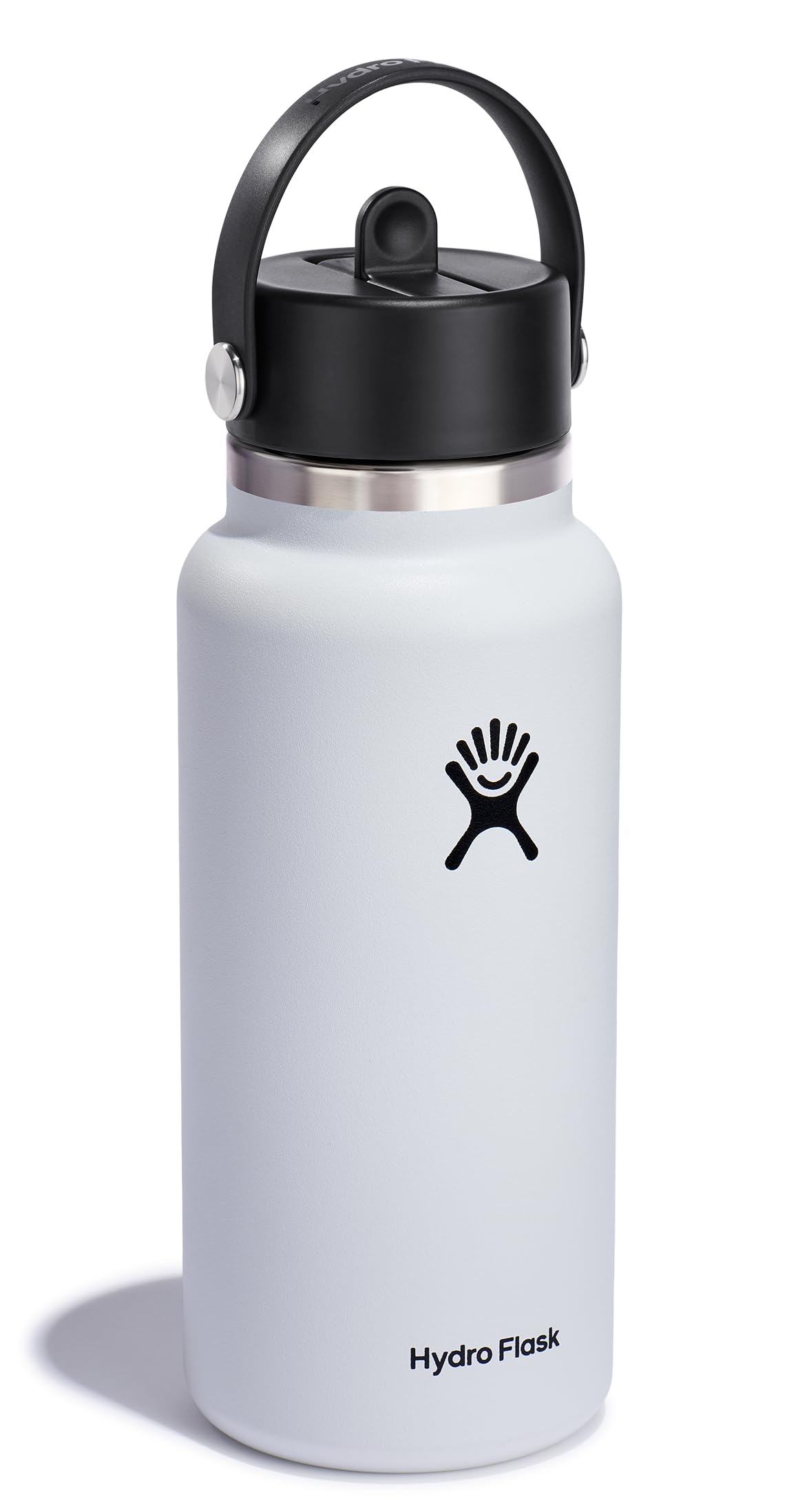 Hydro Flask flex straw cap demonstrates leakproof design for secure travel hydration.