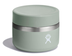 Hydro Flask Food Jar 12oz Agave Green lid open for easy filling and cleaning.
