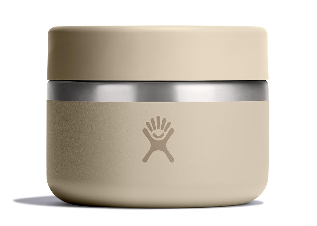 Hydro Flask Food Jar 12 oz with open lid for quick snacks.