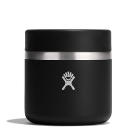 Hydro Flask Food Jar 20oz black front view, ideal for on‑the‑go lunches