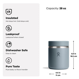Hydro Flask Food Jar insulated double-wall construction visible in profile