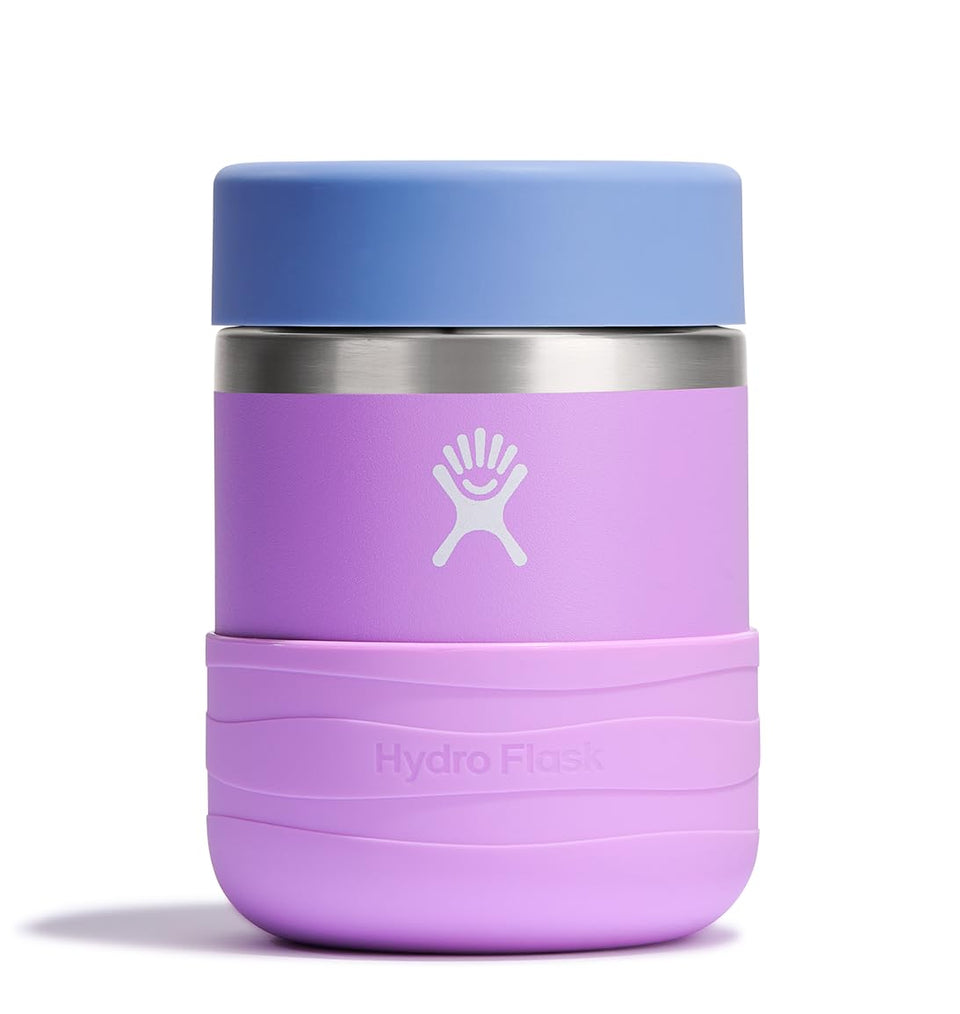 Hydro Flask 12 oz kids food jar Anemone Purple for school lunches.