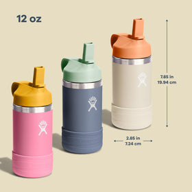 Hydro Flask Kids Koala 12 oz bottle boot demonstrates added durability.