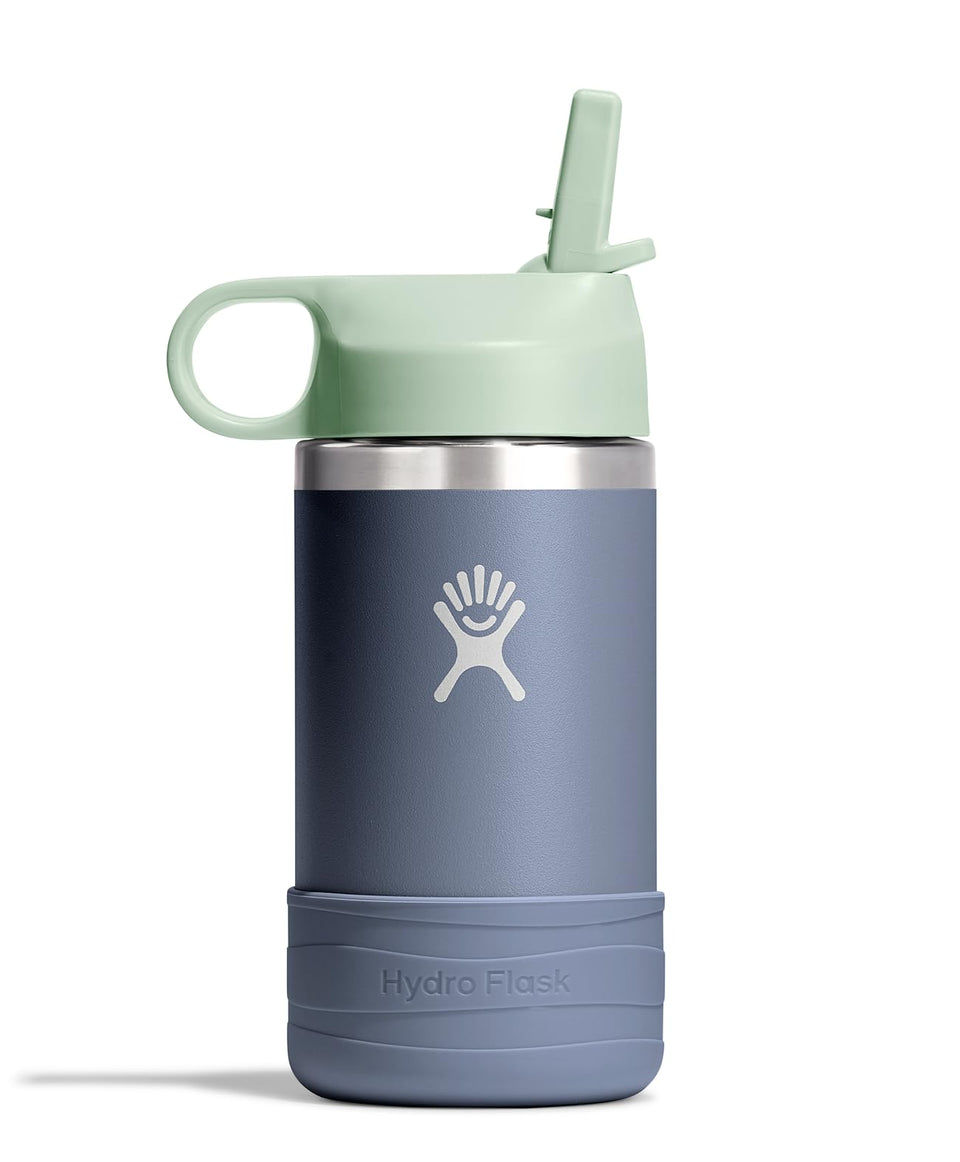 Hydro Flask Kids Koala 12 oz front view with easy grip for school.