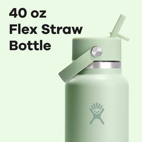 Hydro Flask bottle in bag demonstrates leakproof cap suitable for travel.