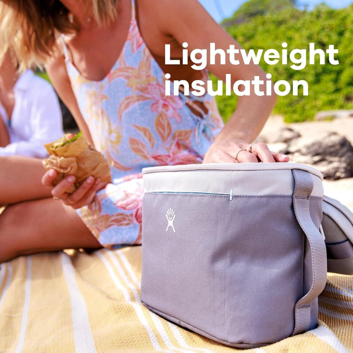 Exterior water-resistant fabric suits outdoor use and travel.