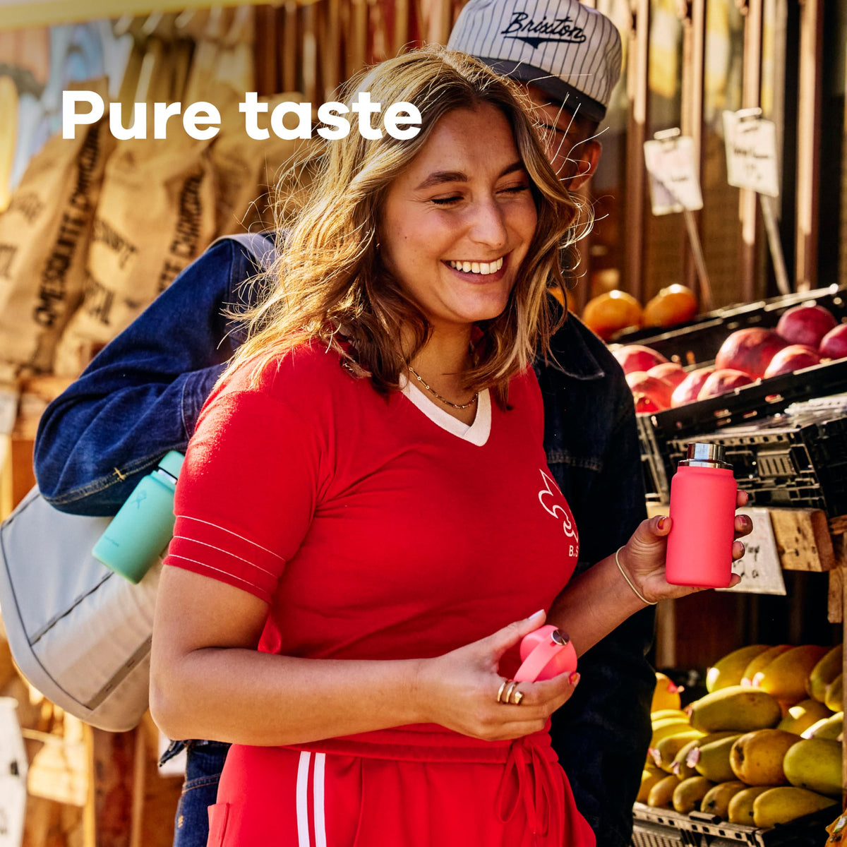 Hydro Flask Micro Bottle compact size fits in lunch boxes and palms.