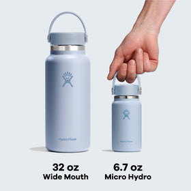 Hydro Flask Micro Bottle Nectar Orange highlighting TempShield insulation performance.