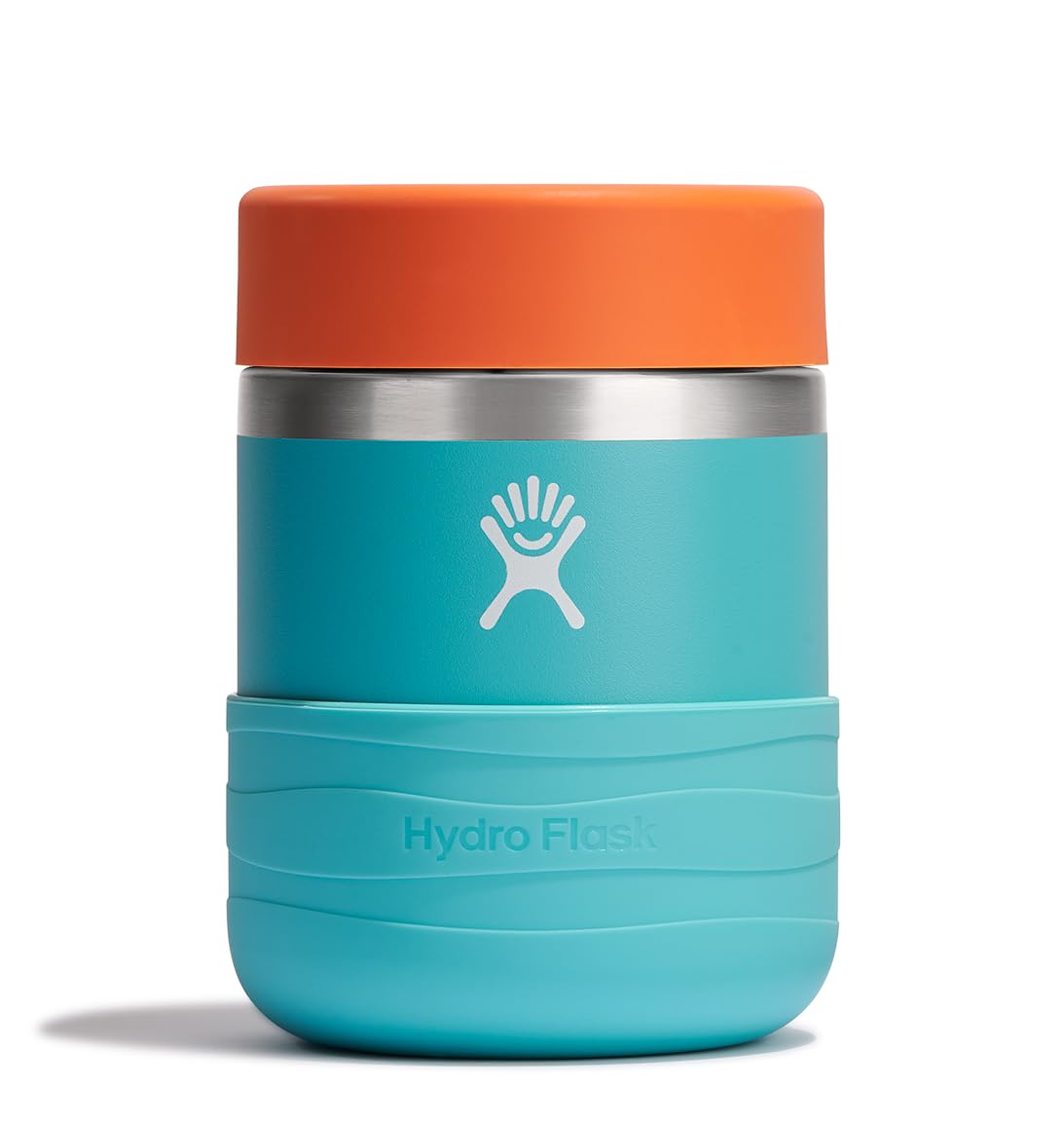 Hydro Flask Seaspray Blue 12 oz kids food jar in lunchbox keeps meals fresh.