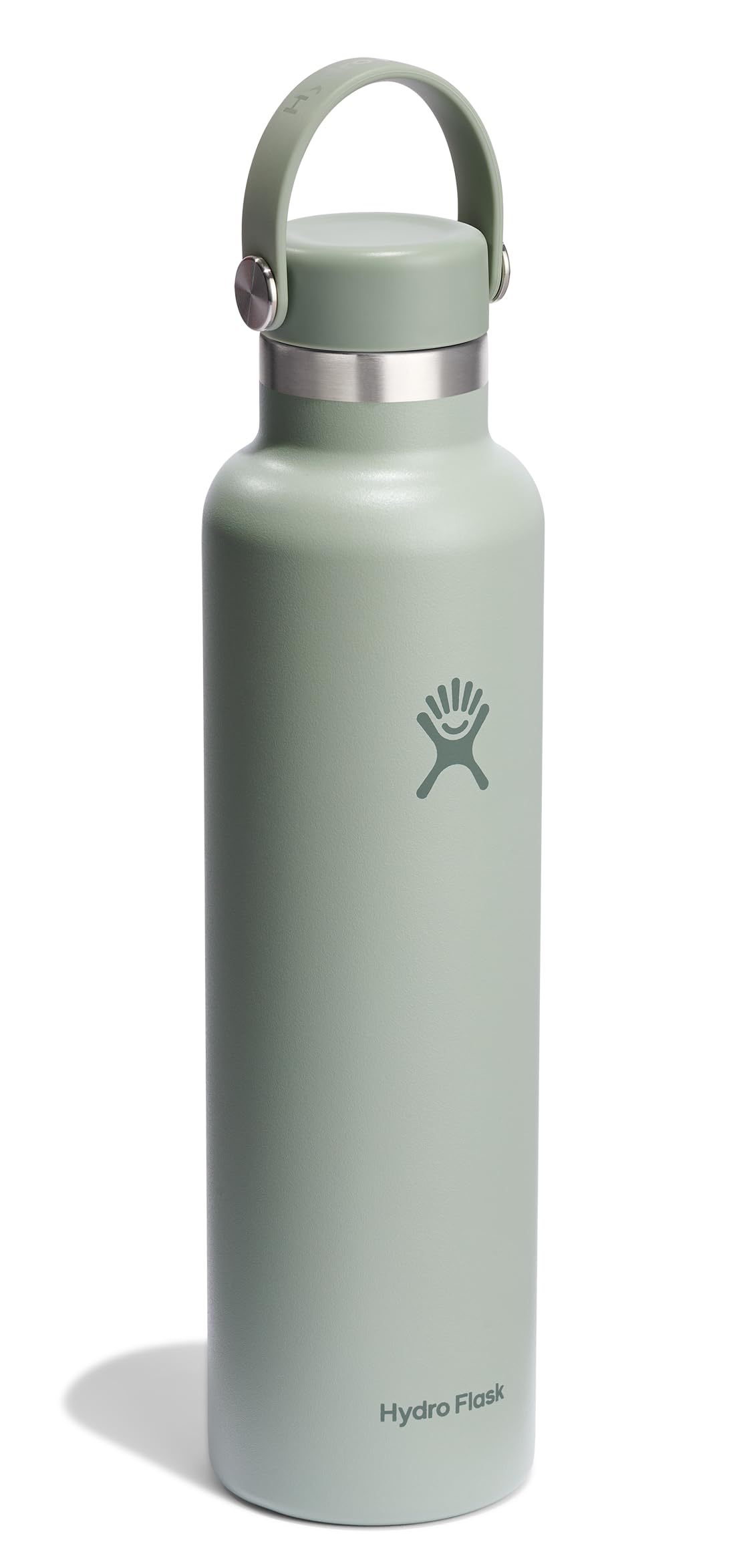 Hydro Flask standard mouth cap highlighting leakproof performance for travel.