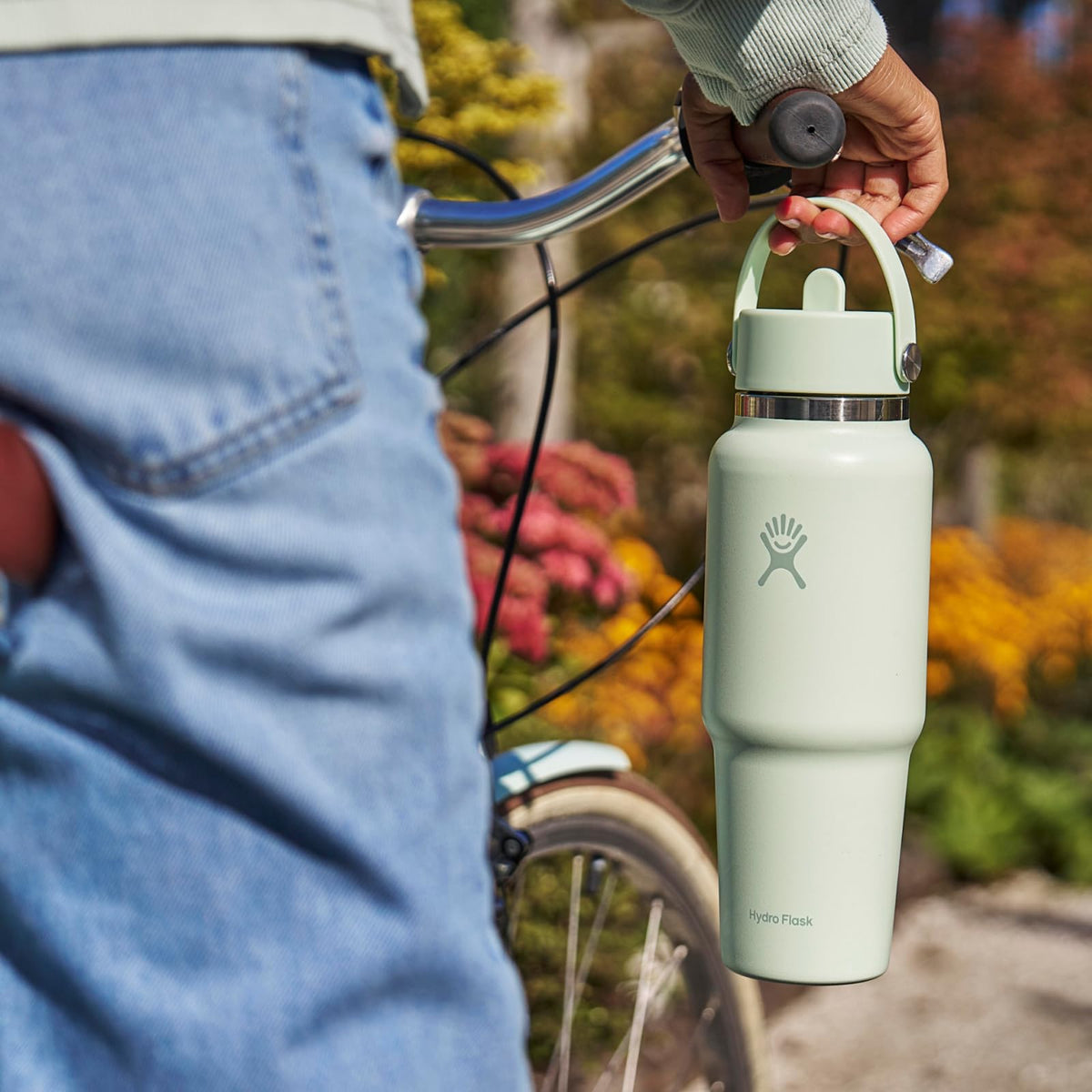 Hydro Flask Travel Bottle on a road trip ready for adventures