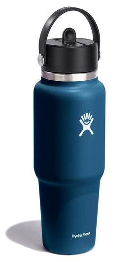 Hydro Flask Travel Bottle cupholder fit demonstrates convenient on-the-go use.