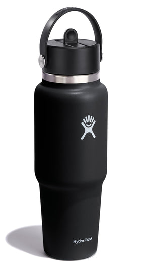 Hydro Flask Travel Bottle showing Flex Straw Cap for spill-free sipping