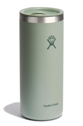 Hydro Flask travel coffee cup 20oz with double-wall insulation preserves heat or cold for hours.