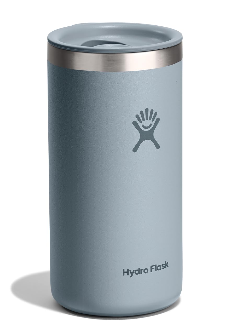 Hydro Flask Travel Coffee Cup insulated stainless steel body preserves heat for hours.