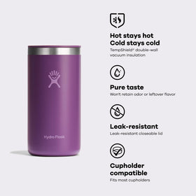 Hydro Flask Travel Coffee Cup preserves pure flavor with stainless steel