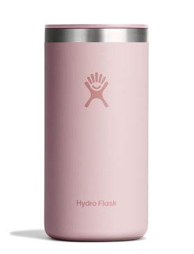 Hydro Flask Travel Coffee Cup in Trillium Pink with leak-resistant lid