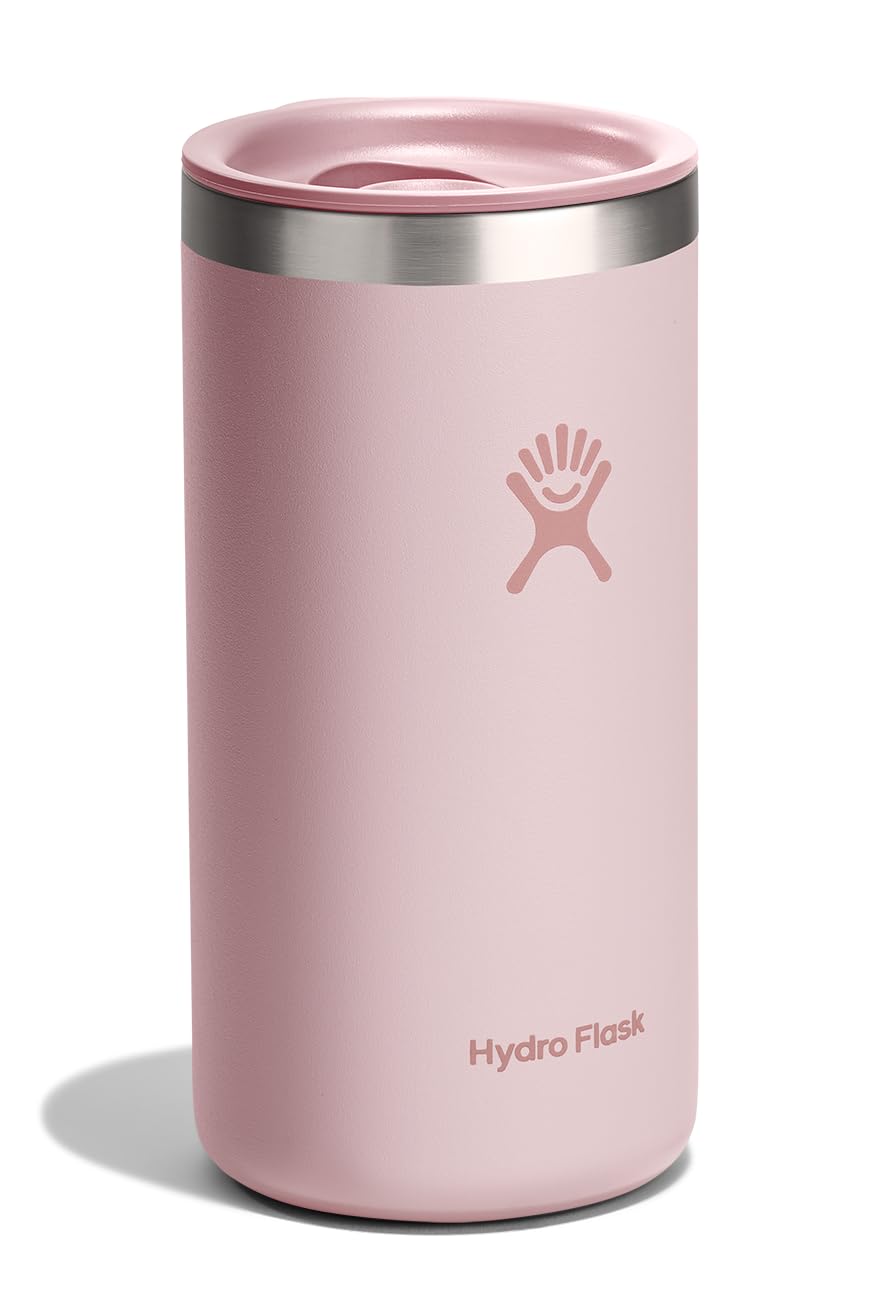 Hydro Flask Travel Coffee Cup Trillium Pink insulated body preserves temperature