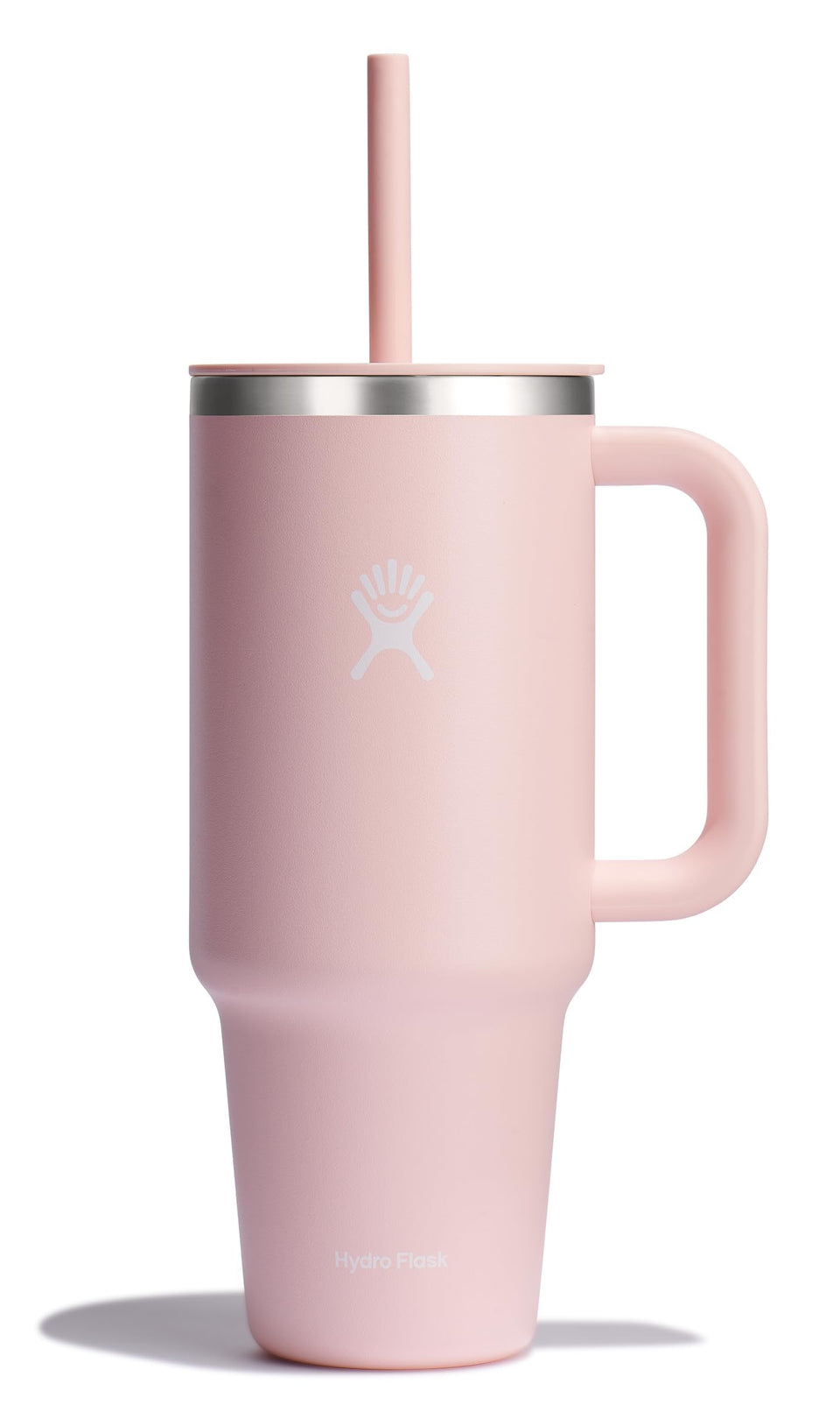 Hydro Flask Travel Tumbler with Handle for portable cold hydration.