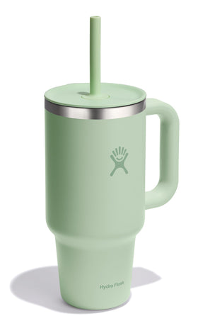 Hydro Flask travel tumbler lid and straw for convenient sip anywhere.