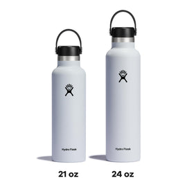 Hydro Flask 24 oz white not for freezer or microwave use guidance.