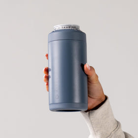 HydroJug 16 oz can holder fits standard cans for easy sipping.