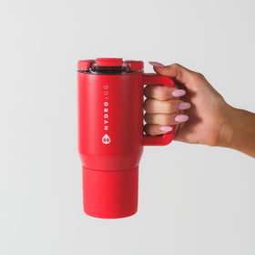 HydroJug Coffee Traveler 20oz BPA-free and dishwasher safe for easy cleanup.